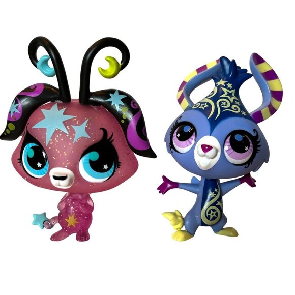 LPS Moonlite Fairies Moon Sparkle And Moon Glow - Picture 1 of 5